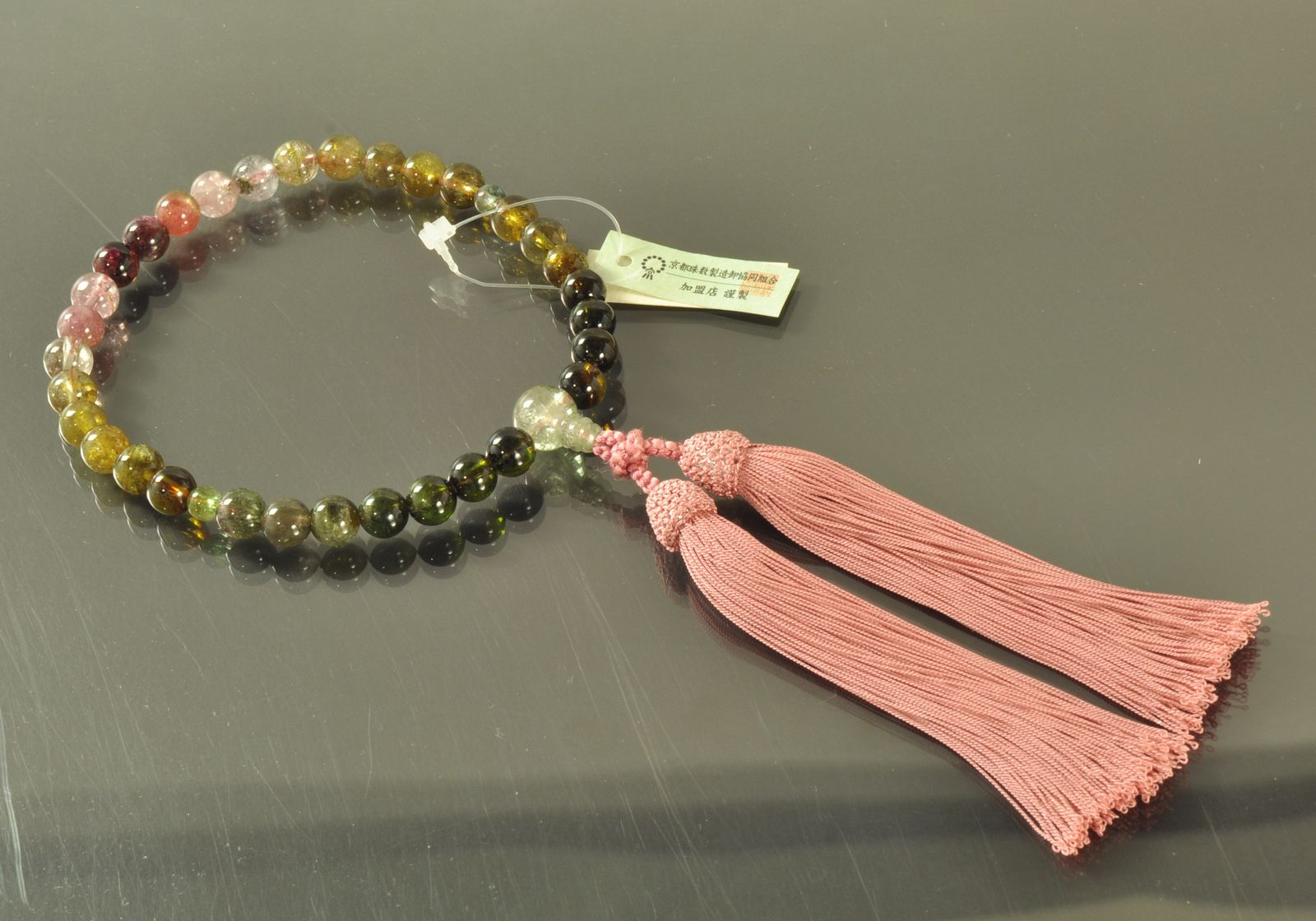 トルマリン（ミックス）共仕立て 女性用略式数珠