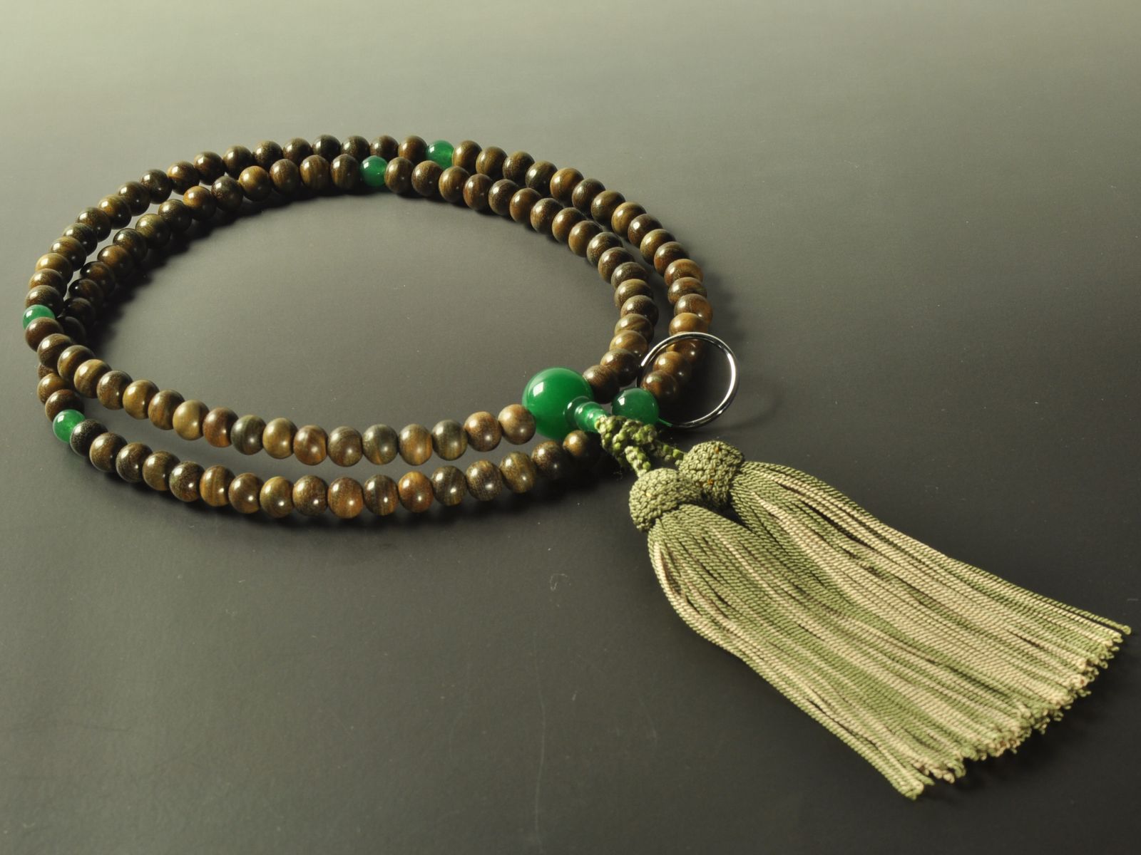 緑檀（照り） アベンチリン 曹洞宗 男性用本式数珠