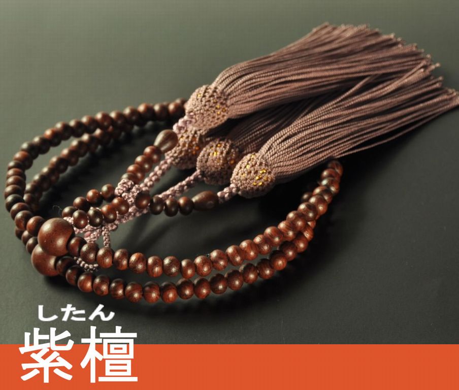 浄土真宗の女性用本式数珠を販売中│京都の念珠職人が丁寧に組んだ日本製の浄土真宗（門徒）本式念珠│数珠・念珠の亀屋